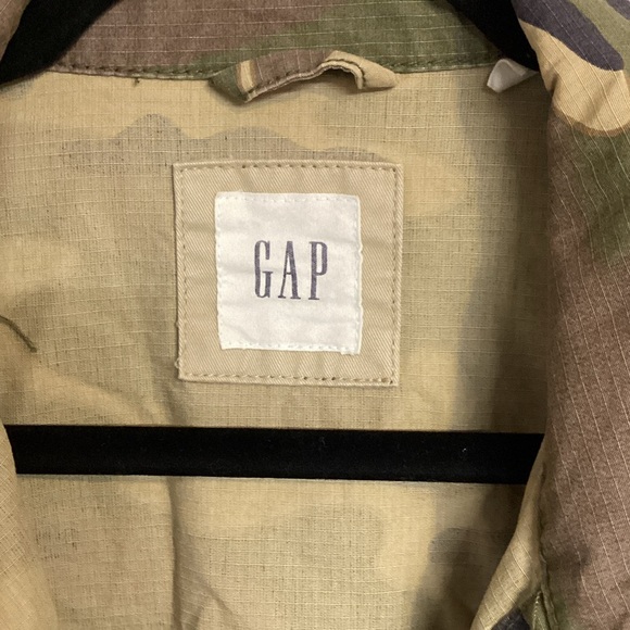 GAP Men's Green Camouflage Field Shirt Jacket Size Large - Picture 4 of 10
